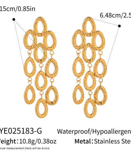 Hip-Hop Drop Earrings