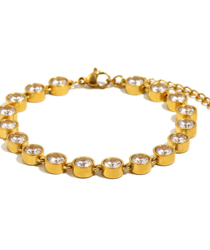 Round Zirconium Bracelet