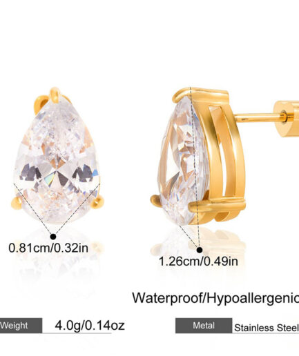 Tear Drop Zircon     Medium