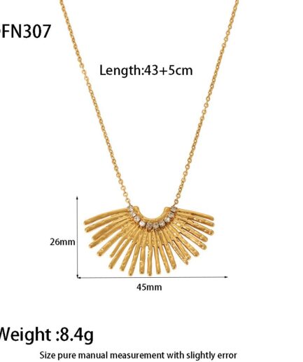 Exaggerated Fan Neck Chain