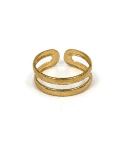 Twin Line Foot Ring (Single piece)