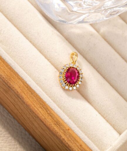 Rose Red | Oval Crown (Pendant Only)
