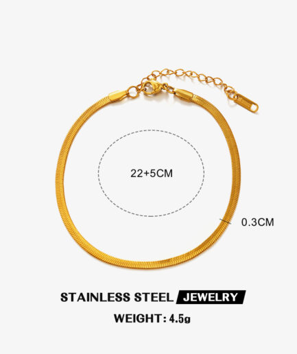 Snake Chain Anklet (Single Piece)